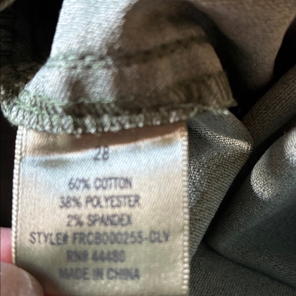 Harper Jeans, Military Green, Accordion Design Size 28 - Picture 7 of 8